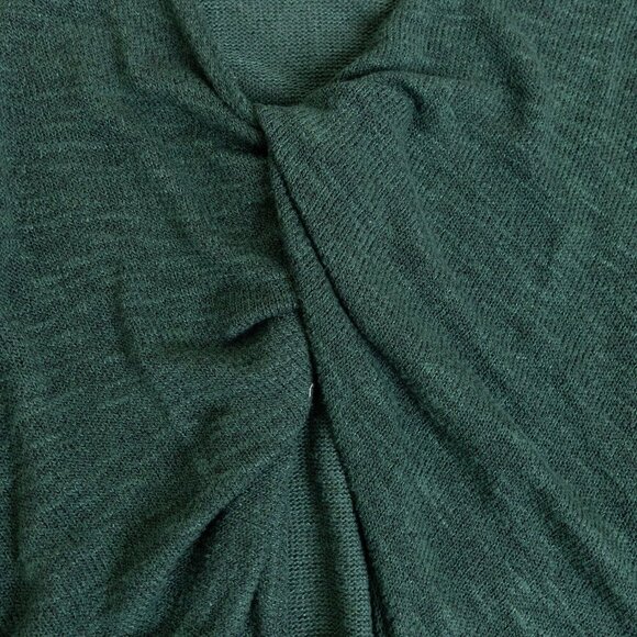 Free People Shadows Hacci Twist Back Top Green Small - Picture 9 of 11